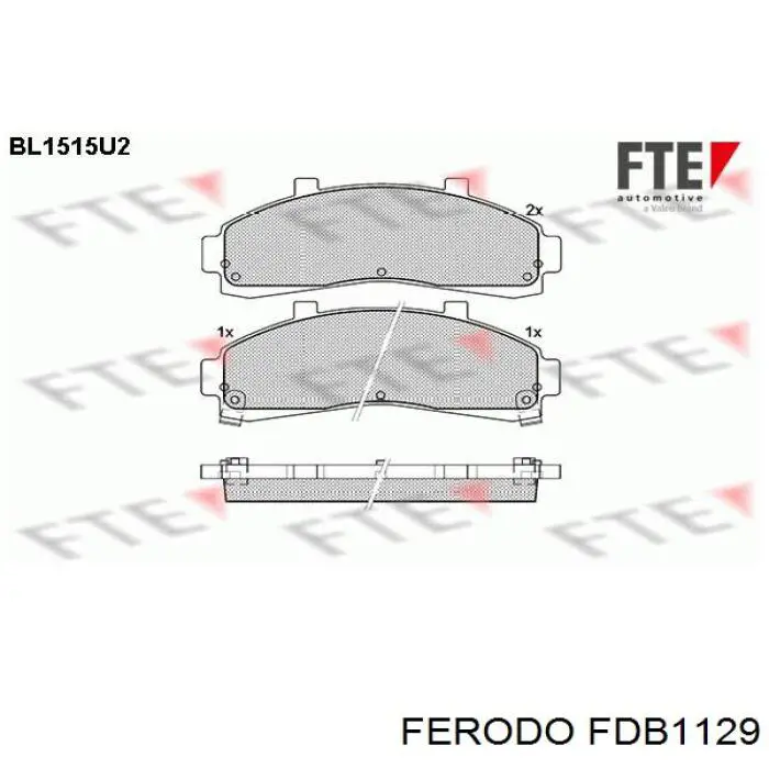 Pastillas freno delanteras Ferodo FDB1129 precio, desde 41,47 EUR