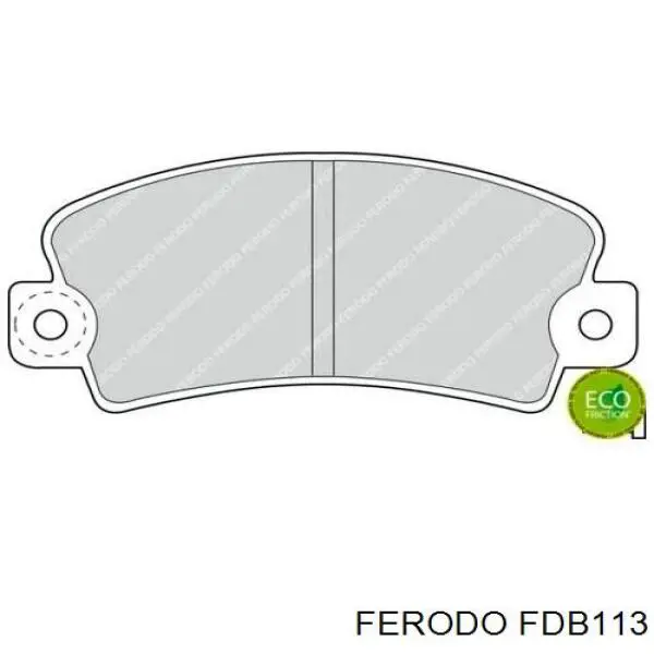 FDB113 Ferodo pastillas de freno delanteras