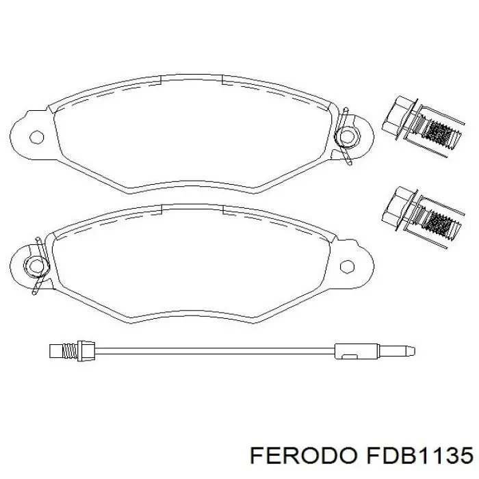 Pastillas de freno FDB1135 Ferodo