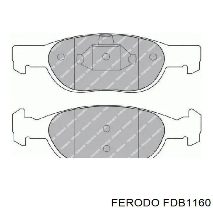 FDB1160 Ferodo pastillas de freno delanteras