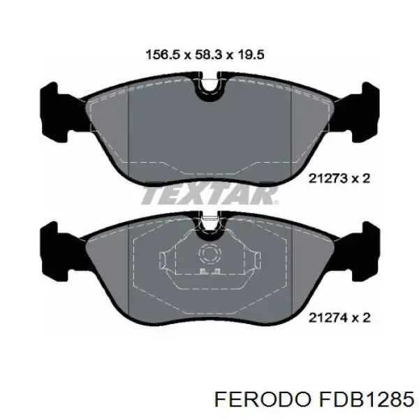 Comprar FDB1285 Ferodo Pastillas delanteras de freno