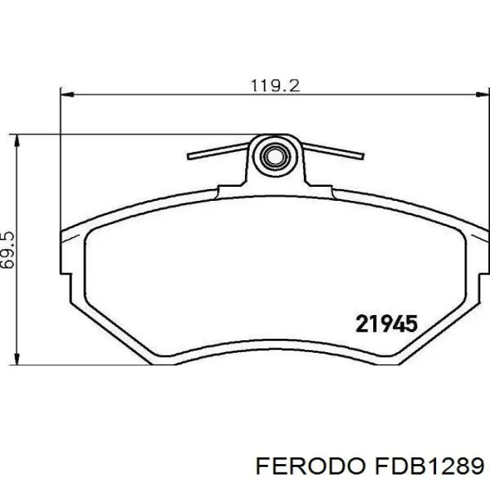 FDB1289 Ferodo pastillas de freno delanteras