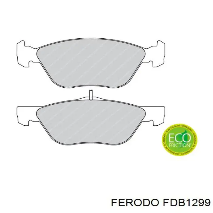 FDB1299 Ferodo pastillas de freno delanteras
