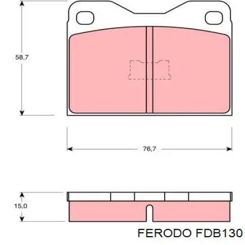 FDB130 Ferodo pastillas de freno delanteras