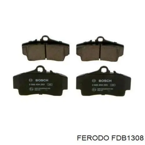 FDB1308 Ferodo pastillas de freno traseras