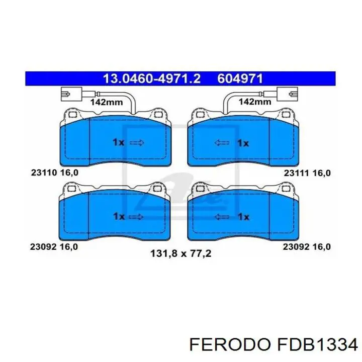 Pastillas freno delanteras Ferodo FDB1334 precio, desde 34,99 EUR