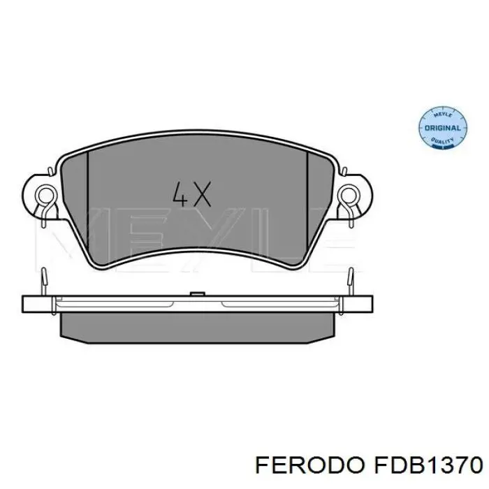 Pastillas de freno delanteras FERODO FDB1370
