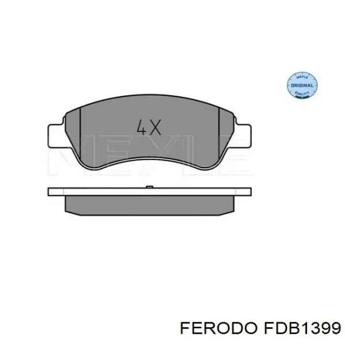 FDB1399 Ferodo pastillas de freno delanteras