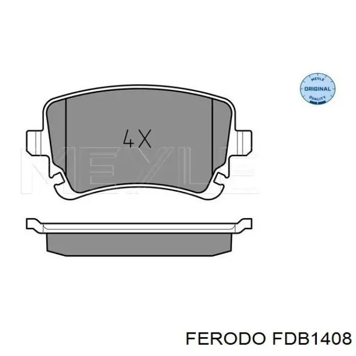 FDB1408 Ferodo pastillas de freno traseras