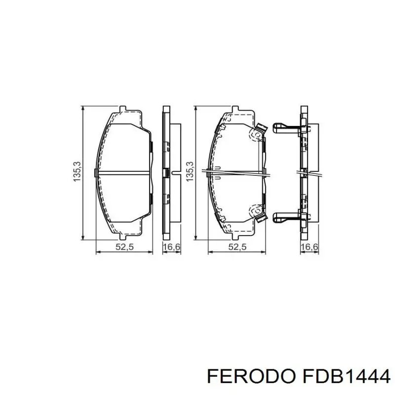 Pastillas freno delanteras Ferodo FDB1444 precio, desde 36,87 EUR