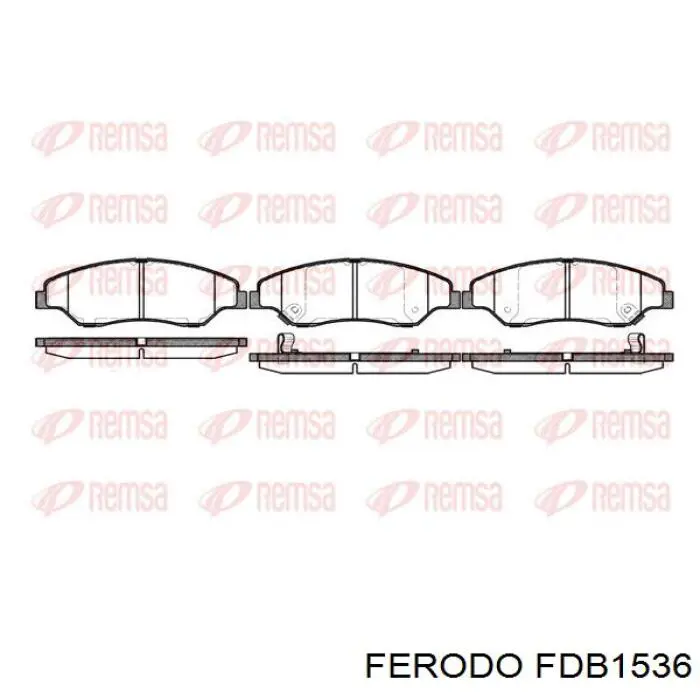 Pastillas de freno FDB1536 Ferodo