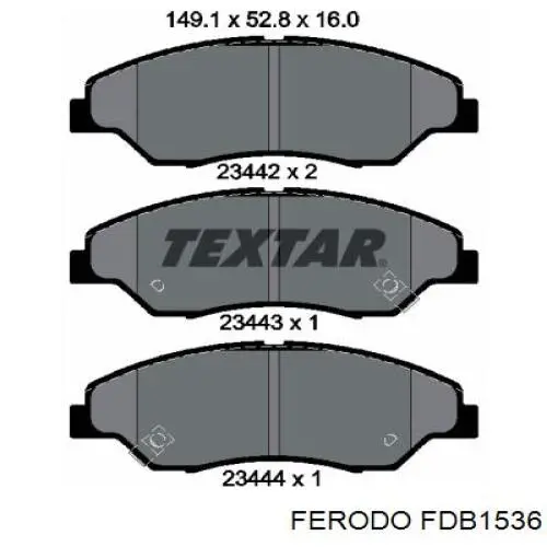 Comprar FDB1536 Ferodo Pastillas delanteras de freno