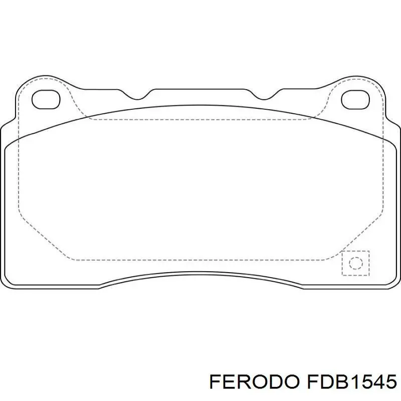 Pastillas de freno delanteras Ferodo FDB1545
