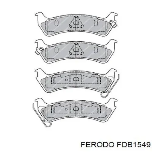 FDB1549 Ferodo pastillas de freno traseras