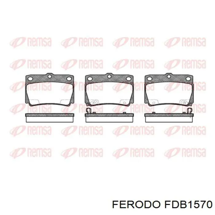 FDB1570 Ferodo pastillas de freno traseras