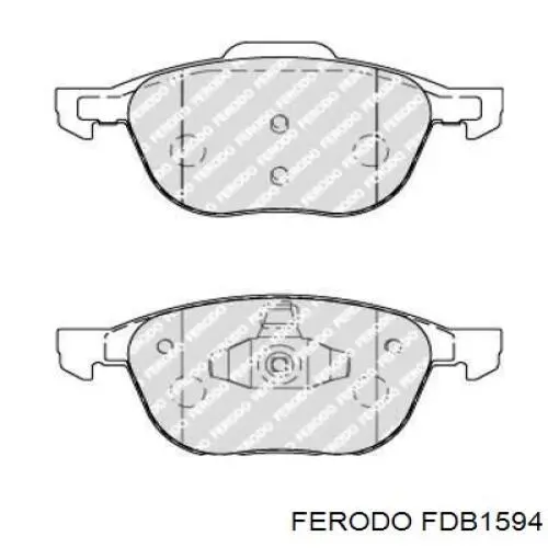 Pastillas de freno delanteras Ferodo FDB1594