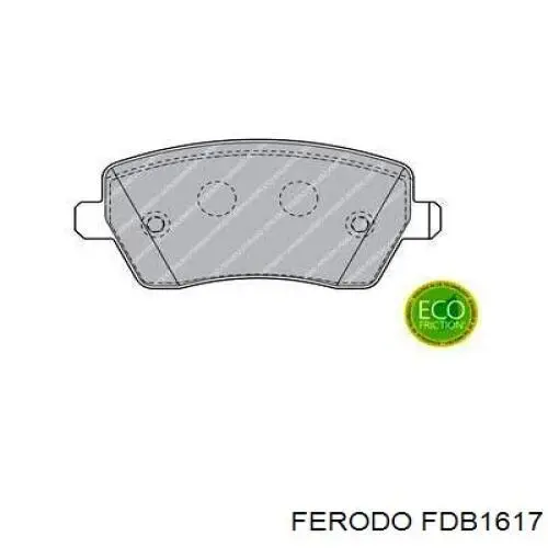 Pastillas de freno delanteras FERODO FDB1617