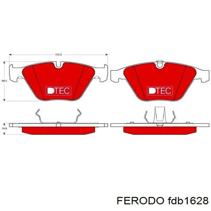 Pastillas de freno delanteras BMW 3 E90