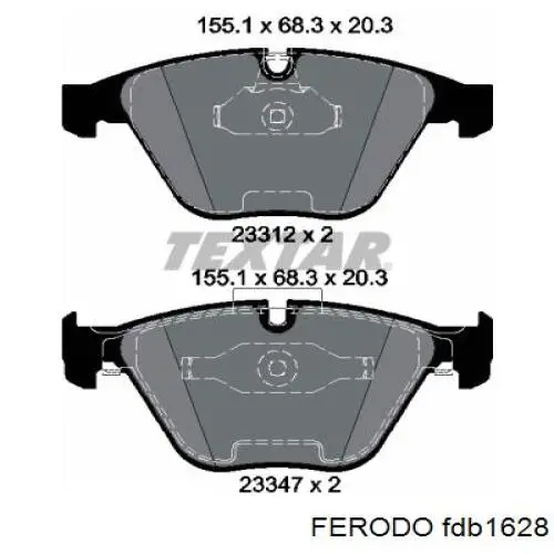 Pastillas de freno delanteras BMW 3 E90