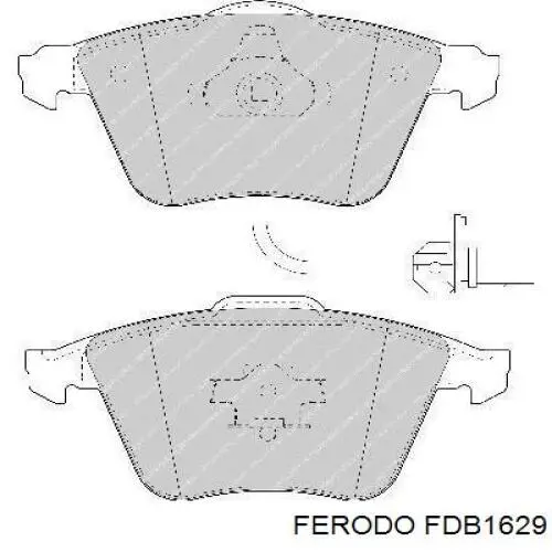 Pastillas freno delanteras Ferodo FDB1629 precio, desde 41,82 EUR