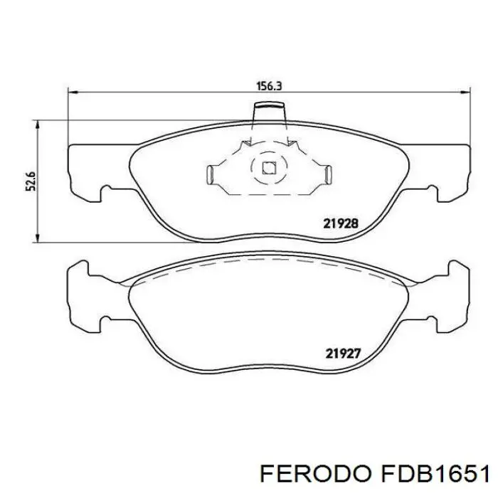 FDB1651 Ferodo pastillas de freno delanteras