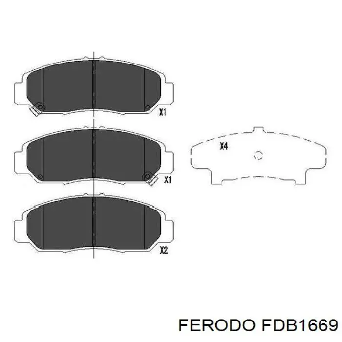 Pastillas freno delanteras Ferodo FDB1669 precio, desde 26,82 EUR