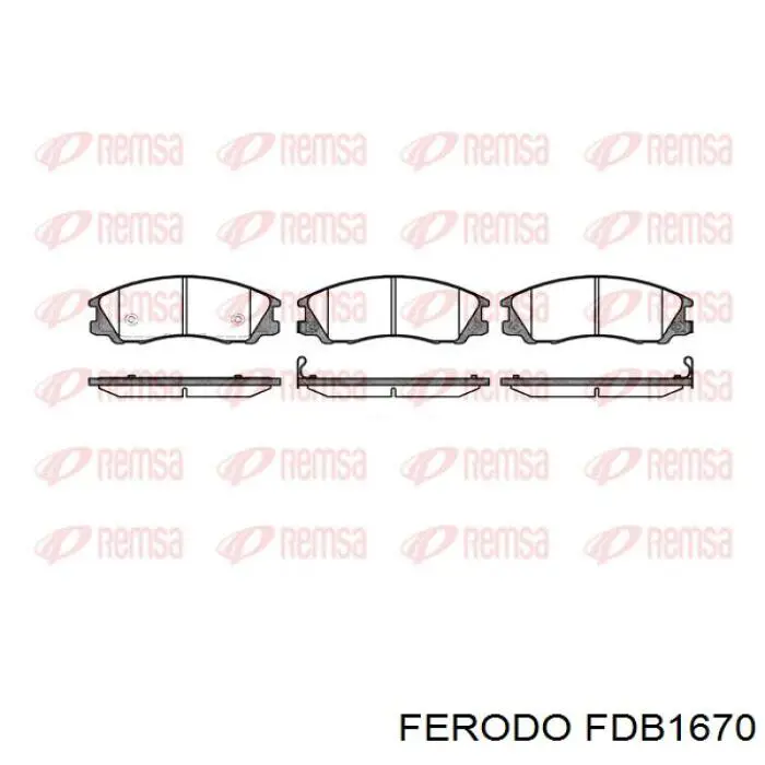 FDB1670 Ferodo pastillas de freno delanteras