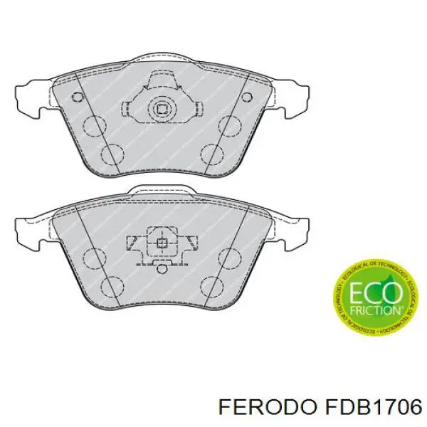 Pastillas freno delanteras Ferodo FDB1706 precio, desde 36,78 EUR