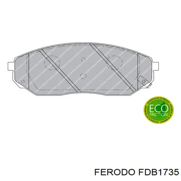 FDB1735 Ferodo pastillas de freno delanteras