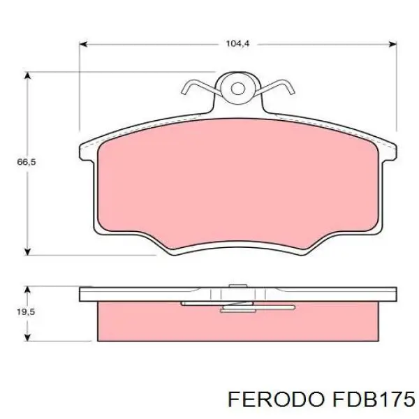 Comprar FDB175 Ferodo Pastillas delanteras de freno