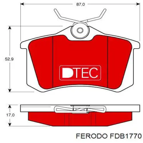 Pastillas de freno traseras Renault Scenic 1 JA0, JA1, FA0