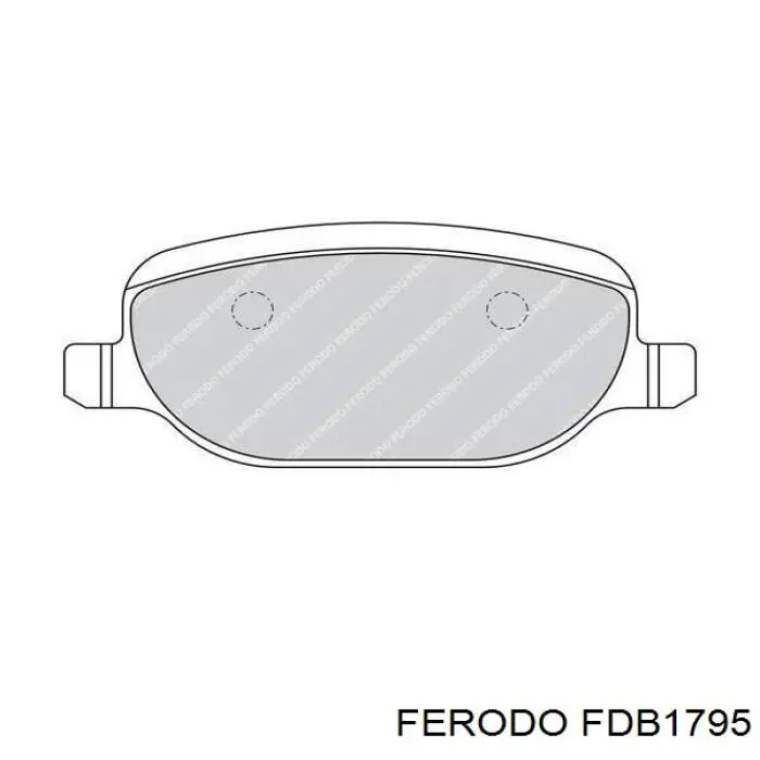 FDB1795 Ferodo pastillas de freno traseras