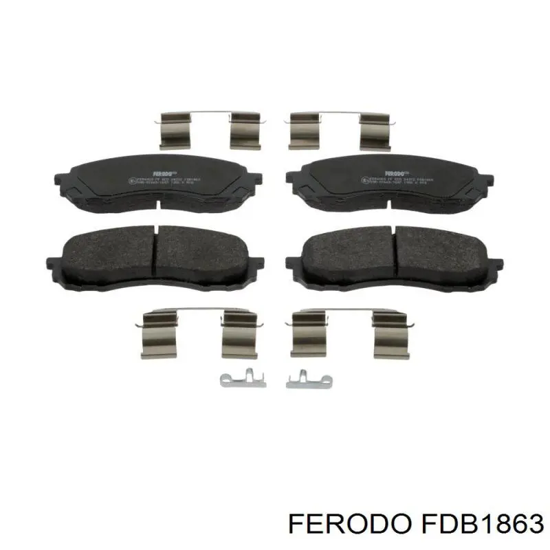 FDB1863 Ferodo pastillas de freno delanteras