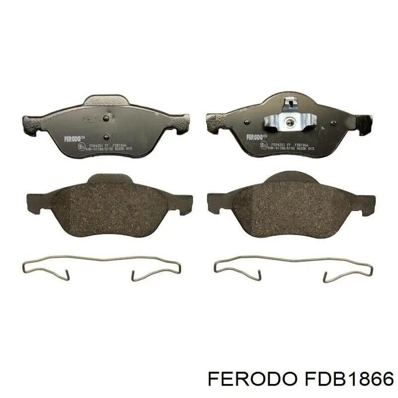 Pastillas freno delanteras Ferodo FDB1866 precio, desde 28,08 EUR
