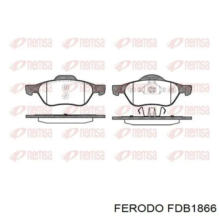 Comprar FDB1866 Ferodo Pastillas delanteras de freno