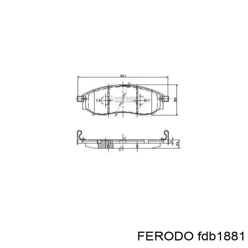 Pastillas de freno delanteras Nissan Navara D40M