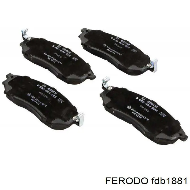 Pastillas de freno delanteras Nissan Navara D40M