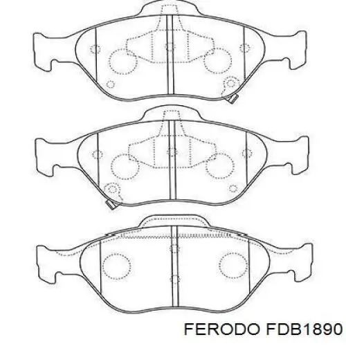 Comprar FDB1890 Ferodo Pastillas delanteras de freno