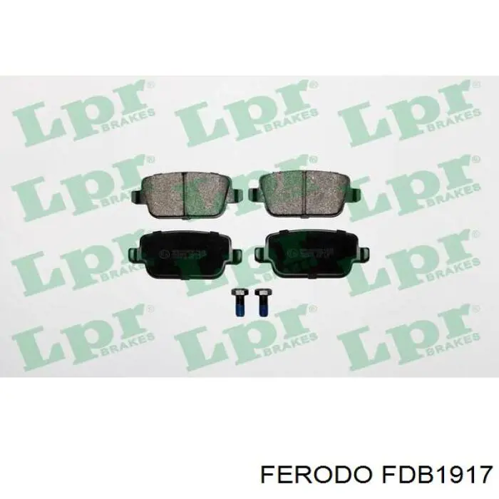 FDB1917 Ferodo Pastillas freno traseras