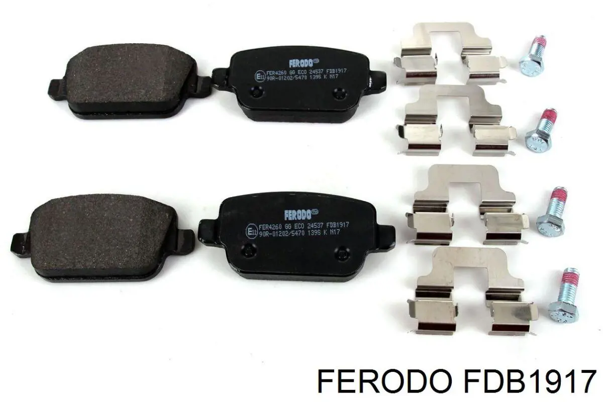 Pastillas de freno traseras FDB1917 Ferodo