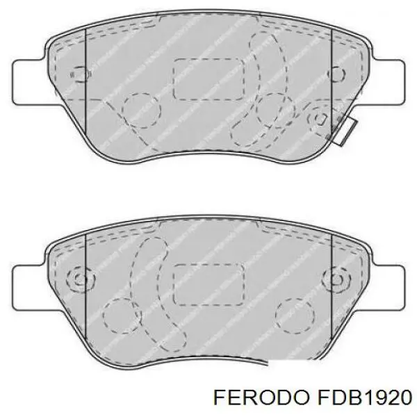 Pastillas de freno delanteras Ferodo FDB1920