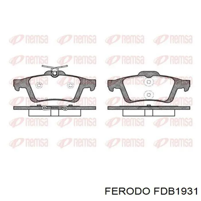 Comprar FDB1931 Ferodo Pastillas traseras de freno
