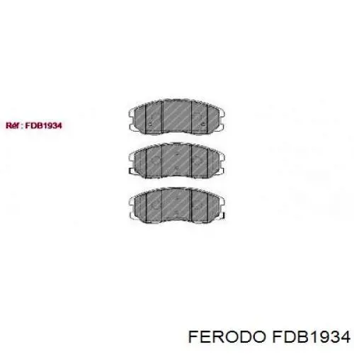 FDB1934 Ferodo pastillas de freno delanteras