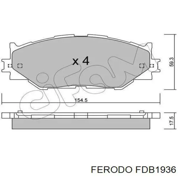 Pastillas freno delanteras Ferodo FDB1936 precio, desde 39,49 EUR