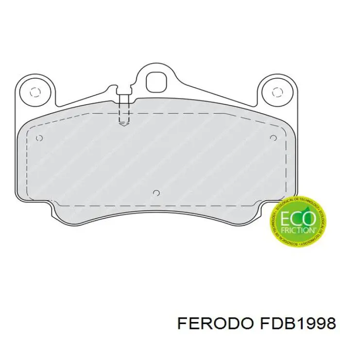 FDB1998 Ferodo pastillas de freno delanteras