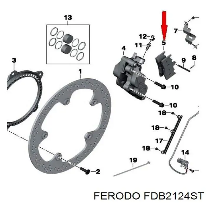 FDB2124P Ferodo pastillas de freno delanteras