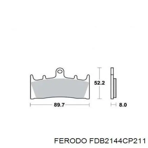 FDB2144CP211 Ferodo pastillas de freno delanteras