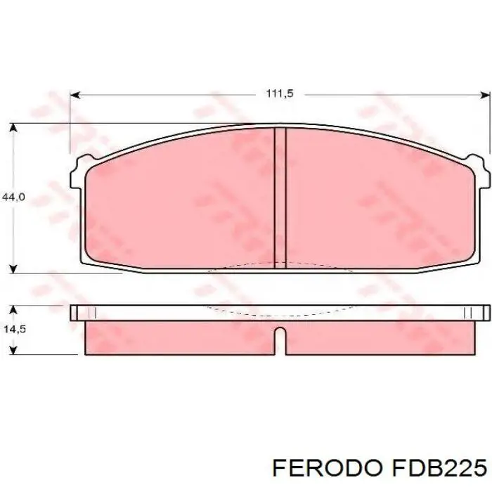 FDB225 Ferodo pastillas de freno delanteras