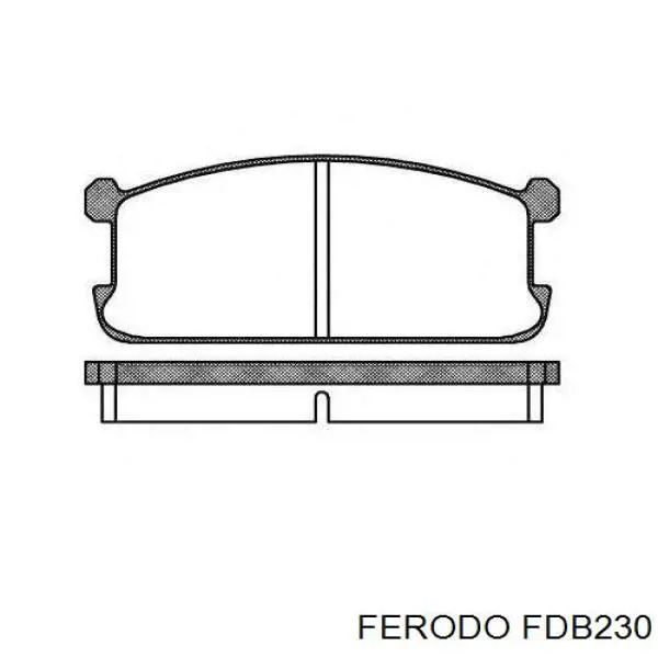 FDB230 Ferodo pastillas de freno delanteras