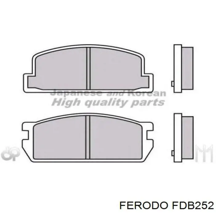 FDB252 Ferodo pastillas de freno traseras